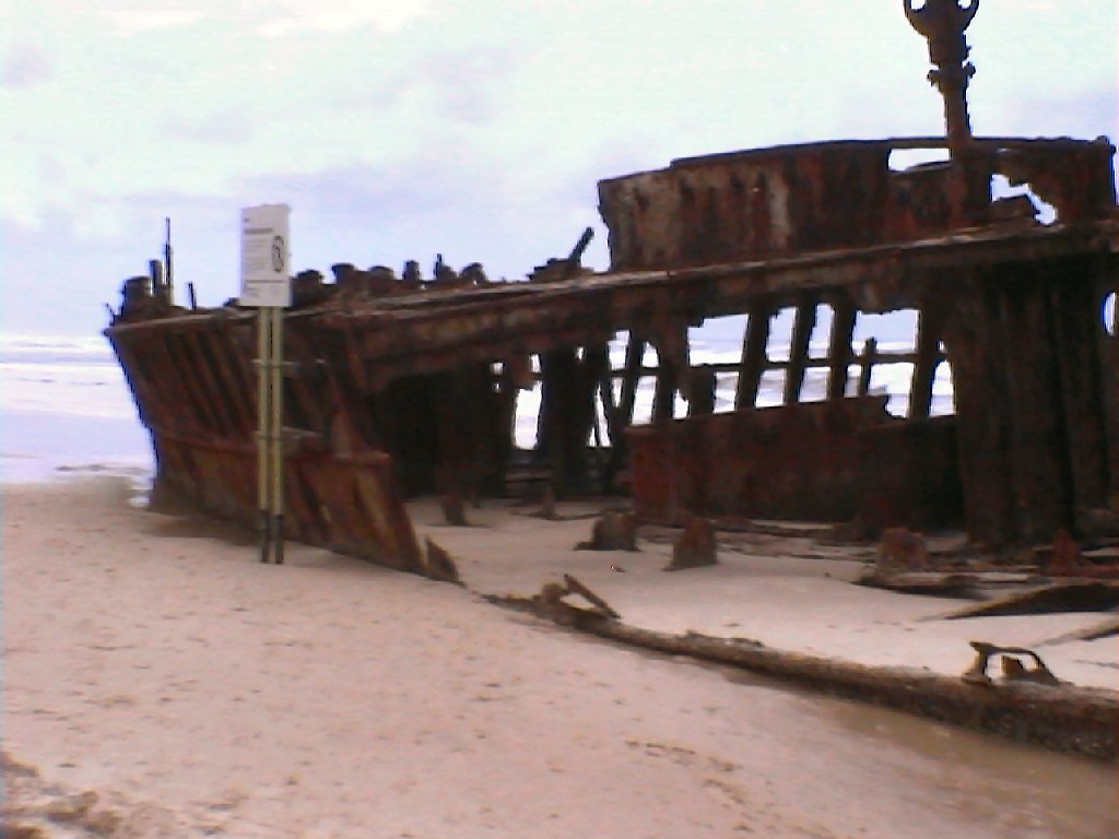 Ship Wreck - Fraser Island by Ian R Garling