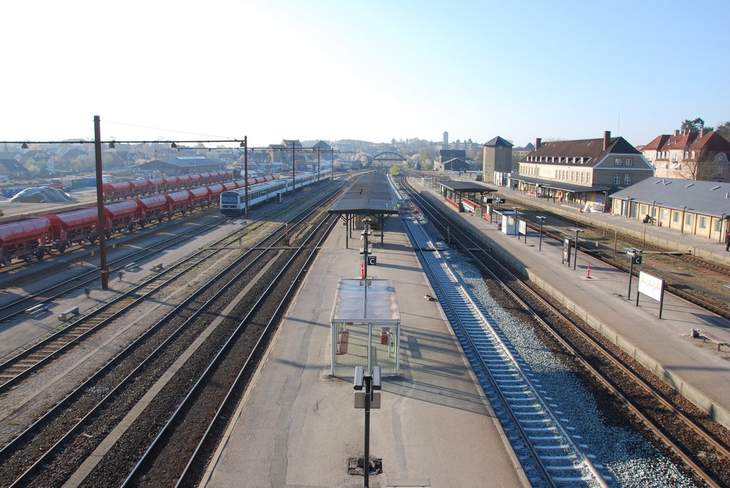 Næstved Banegård om morgenen by filmoss