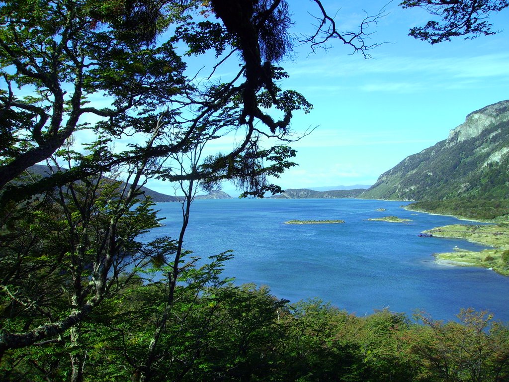 Blick über Bahia Lapataia, Nationalpark Tierra del Fuego by ahässler