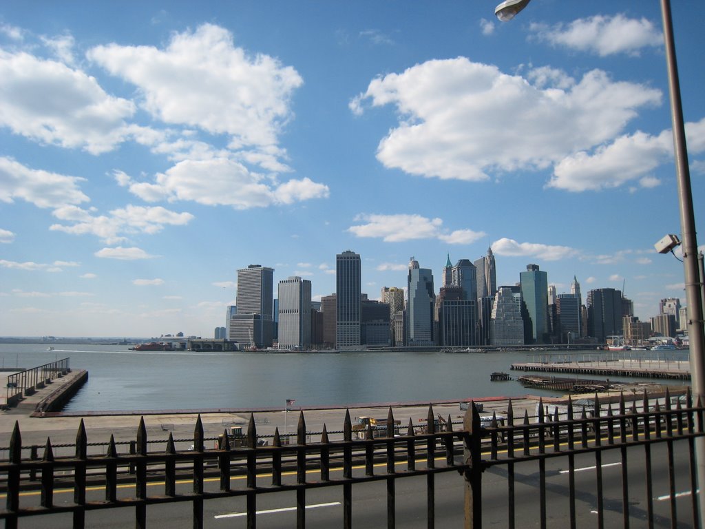 Brooklyn Heights view of downtown Manhattan by P. Emil Hemmingsen