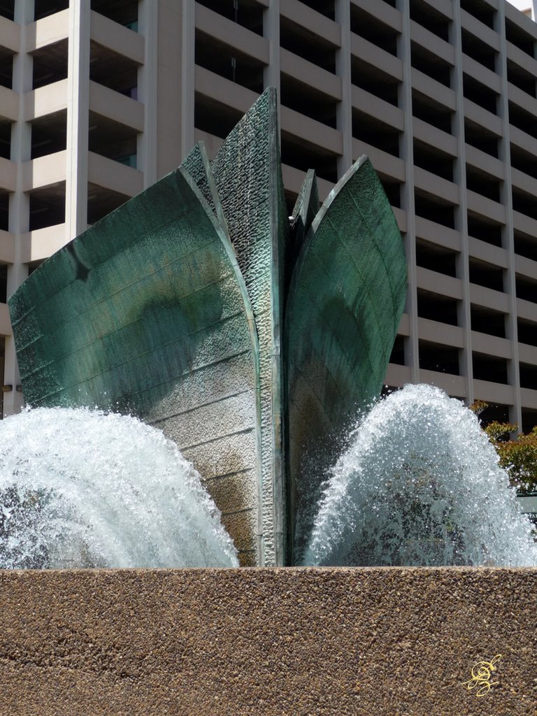 Civic Center Fountain by egzgallery