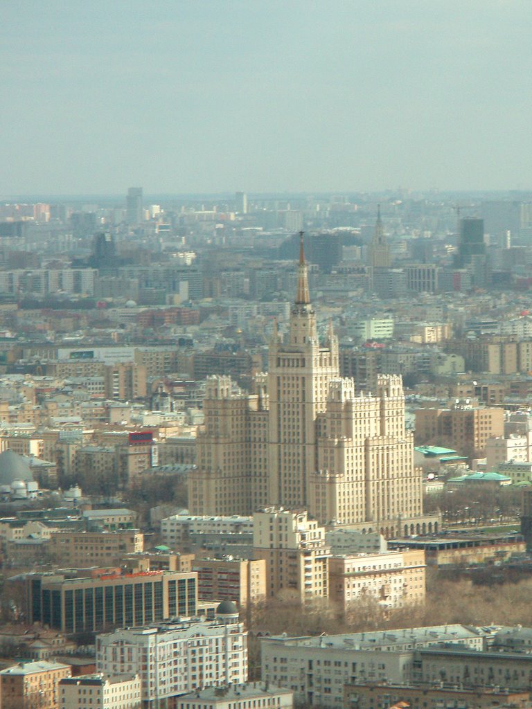 View from Federation Tower to "Seven Sisters" apartment building on Kudrinskaya square by IPAAT