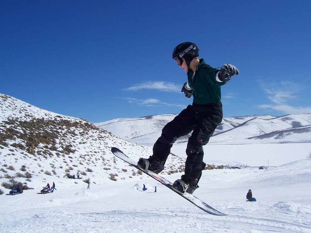 Snowboarding in Scofield by Cameron Porcaro