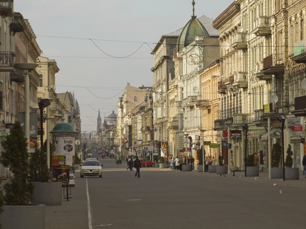 Piotrkowska street by Olaff