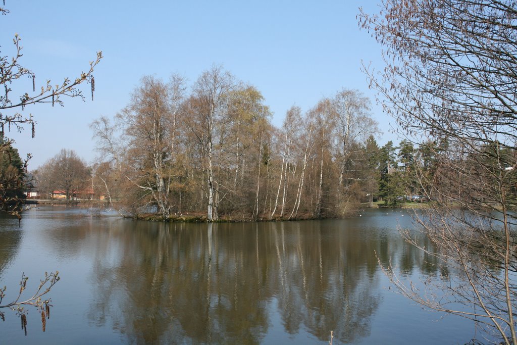 Island in Bugårdsparken by benz1