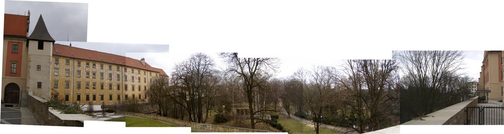 Olomouc Panoramic View on Bezrucovy Sady from North to South by txllxt