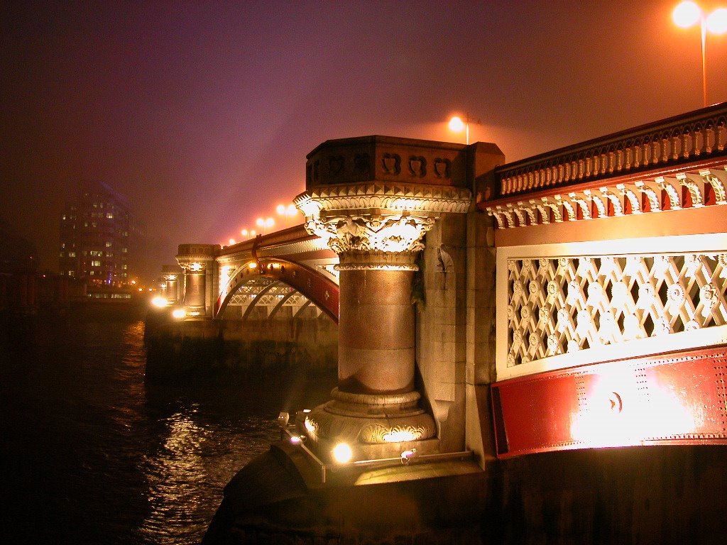 Bridge by night by Bernard Vogel