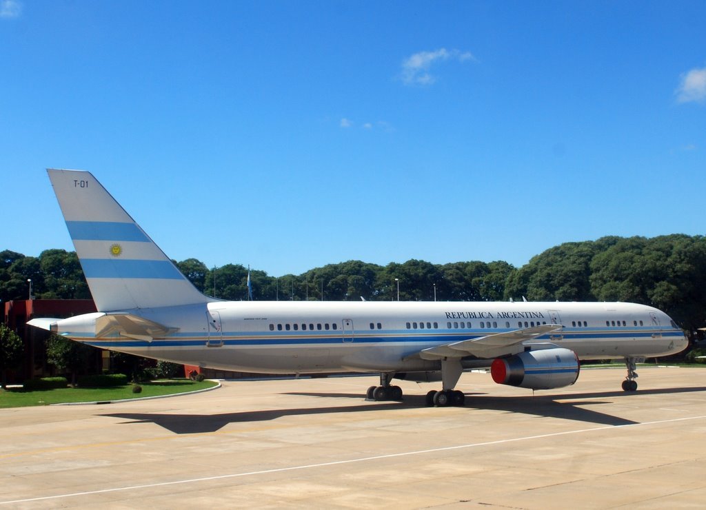 Presidential plane on Newbery Airport by Mimmo Feminò