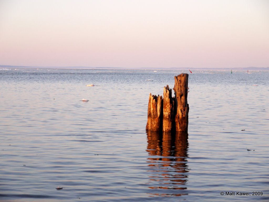 Lake Superior as seen from Mission Marsh Conservatory by matt kawei