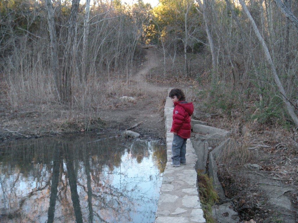 St. Edwards park, walking on old dam by sirjohn30