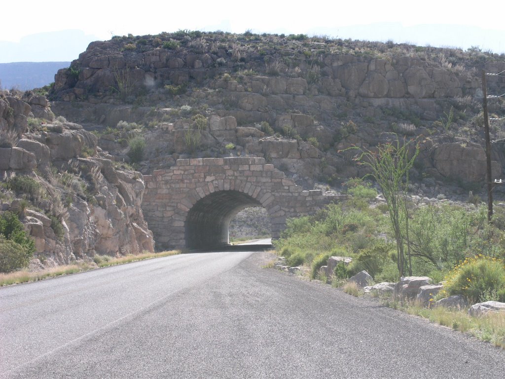 Big Bend NP, TX tunnel on road to village by James Comperchio