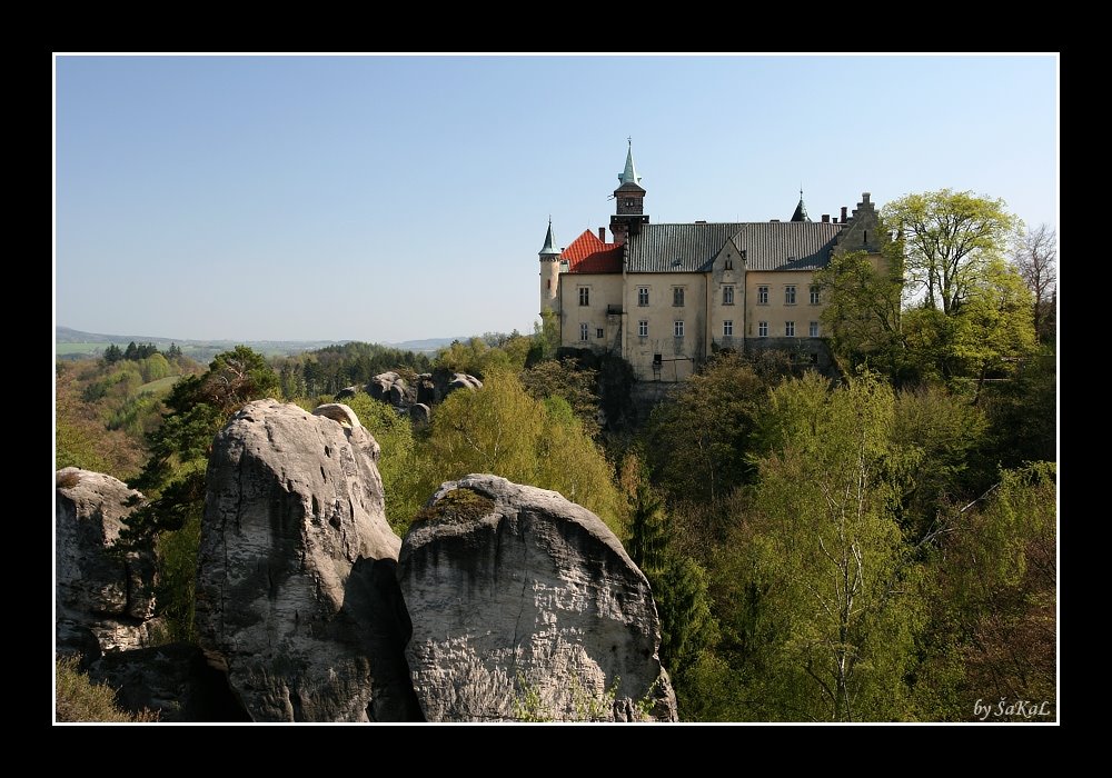 View of Castle Hrubá Skála by SaKaLovo