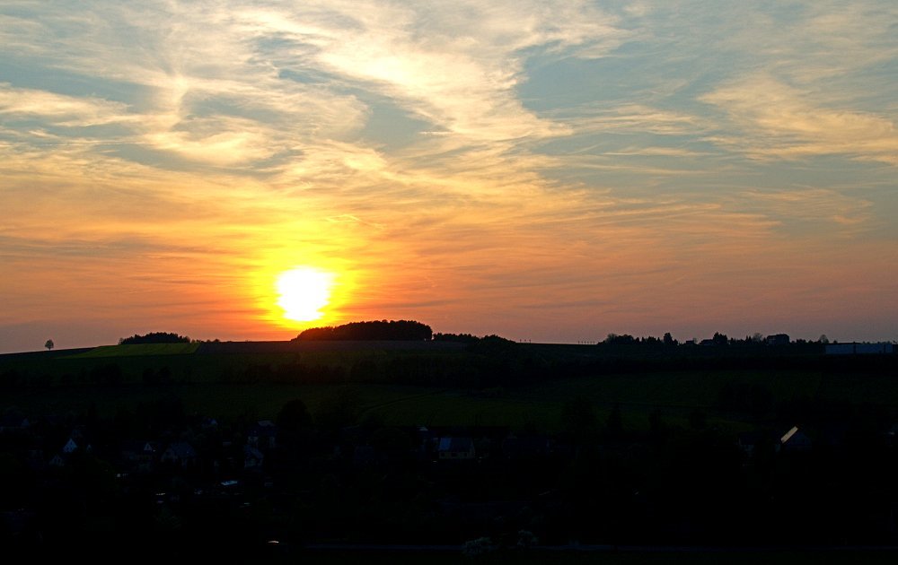 Sunset in Mitteldorf by Olympus330