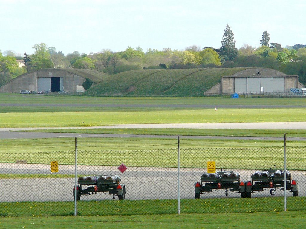 Blister Hangars at RAF Cosford by fencer_js@yahoo.com