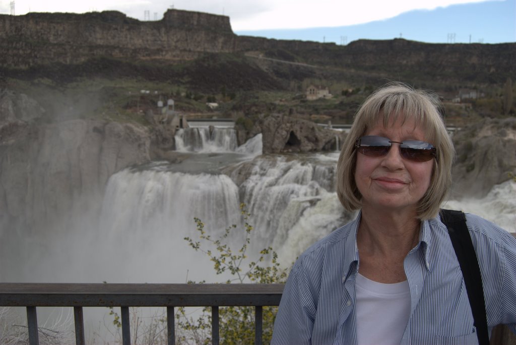 Irene At Shoshone Falls by KevinBradshaw