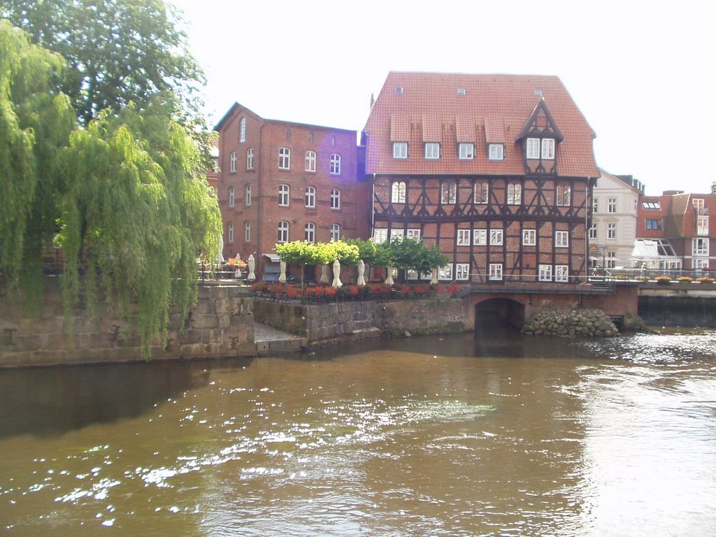 Lüner Mühle ( late 1500 ) , on the Ilmenau River in central Lüneburg, Germany by tunamackeral