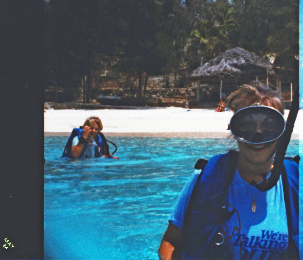 Cindy T. scuba diving @ Saint Marc beach, Haiti, 1984 by Carlos Almodovar