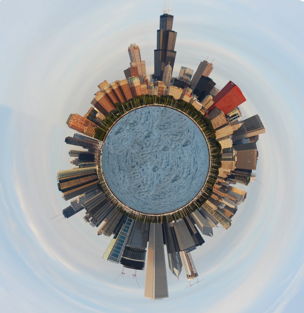 Chicago Polar Panorama Planet by ajm3