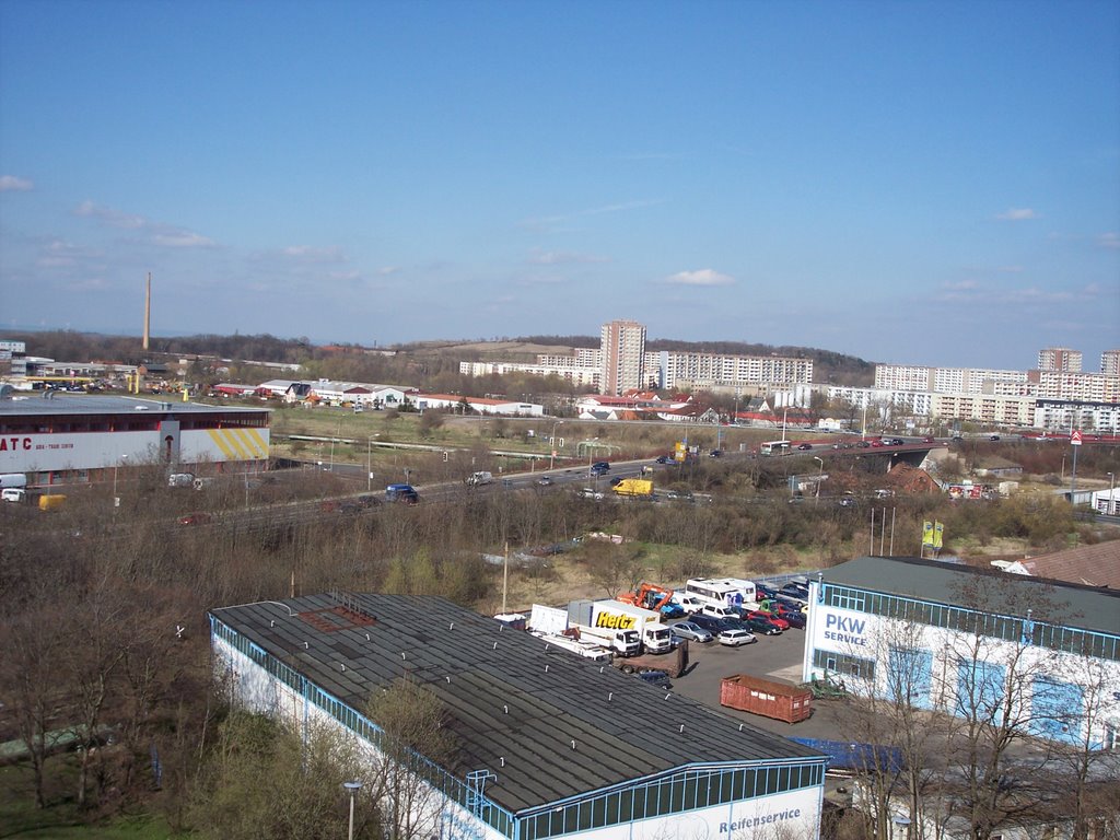 Aussicht von der Györer Straße zum Roten Berg by Sizilienfan