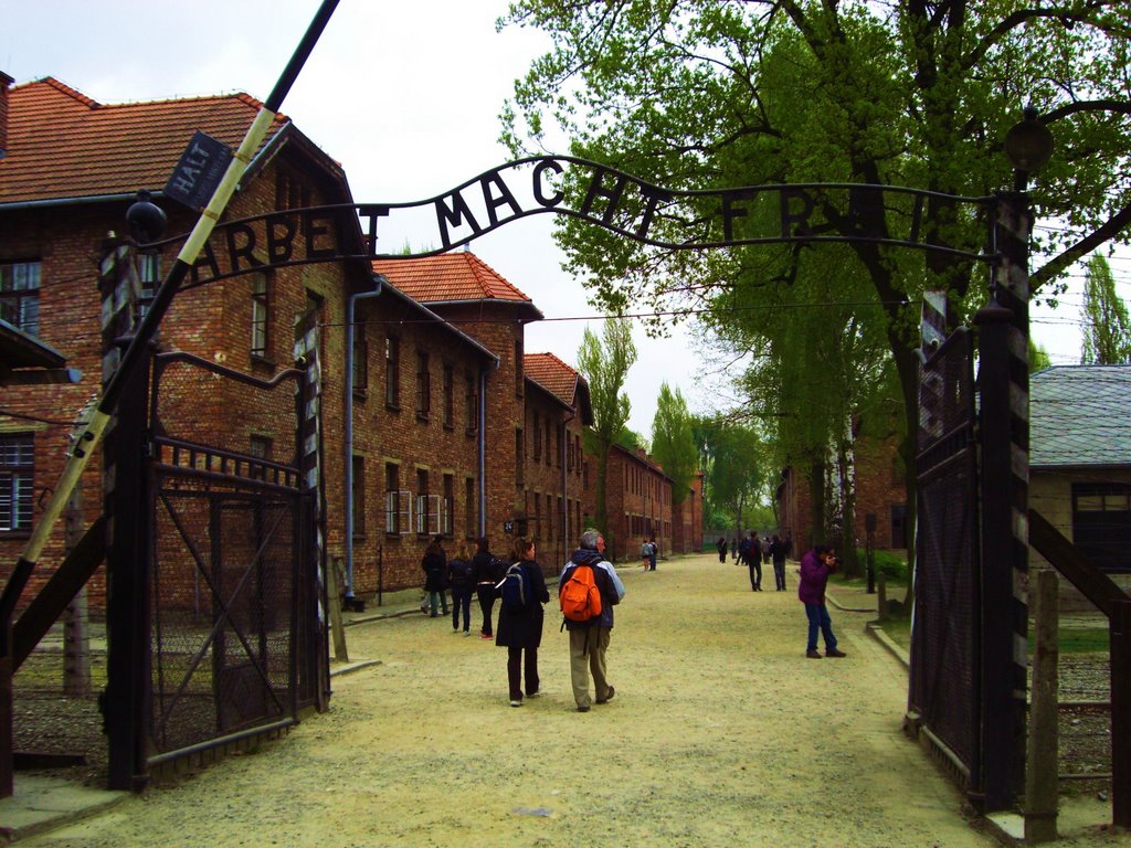 Dean-auschwitz gate - arbeit macht frei by dean djakovic