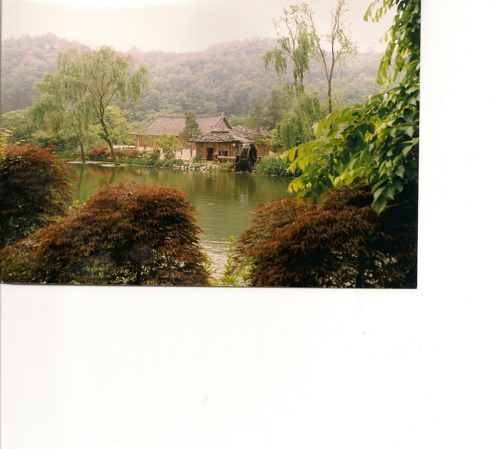 Korean folk village from the restaurant by Hamish Rennie