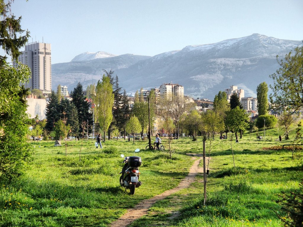 A view to Vitosha Mountain by Marty