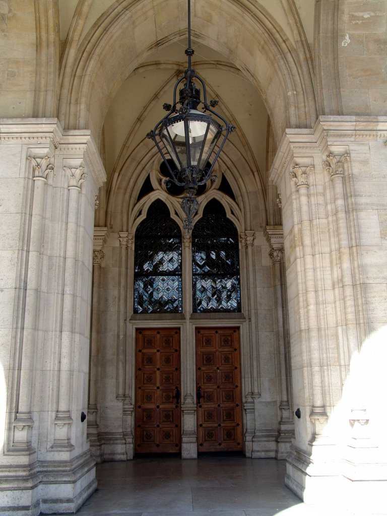 One of a lot entrances to City-Hall of Vienna (not for the publicity) by world of pictures by KlausH