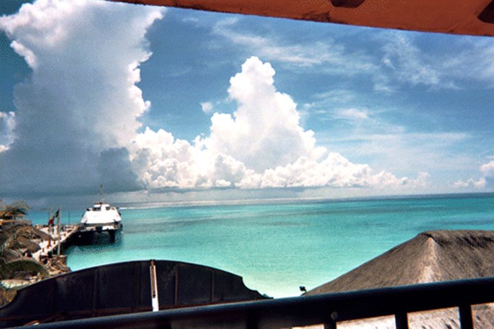 Looking Toward Cozumel by Badkittym