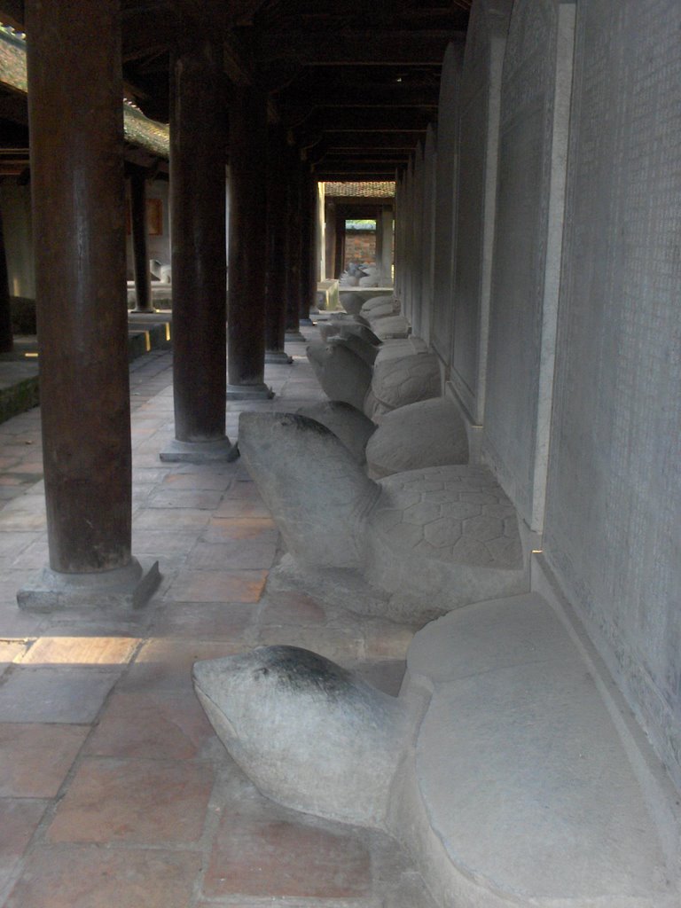 Stelae of the Temple of Literature by Mike Kurtzman