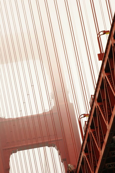 Golden Gate Bridge seen from below by Kyle M. Peterson