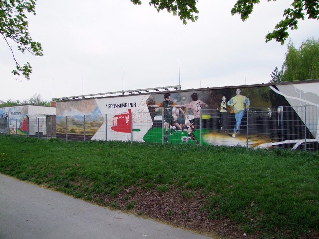 Stadion an der Gellertstraße Spielstätte des Chemnitzer FC (Regionalliga Nord) by Fueloep