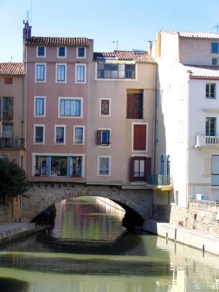 Canal de la Robine, Narbonne by Malcolm McLeod