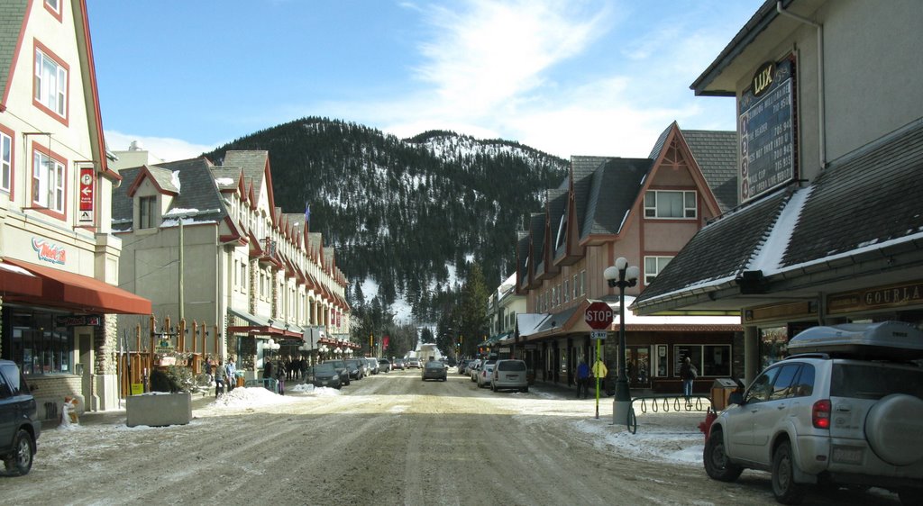 Wolf St & Bear St, Banff ~ Winter by Gordon Niamath