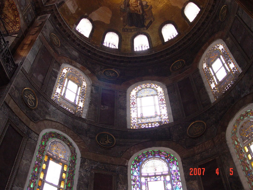 ROOF WORK INSIDE OF AYASOFIA by NAGOOR MEERAN