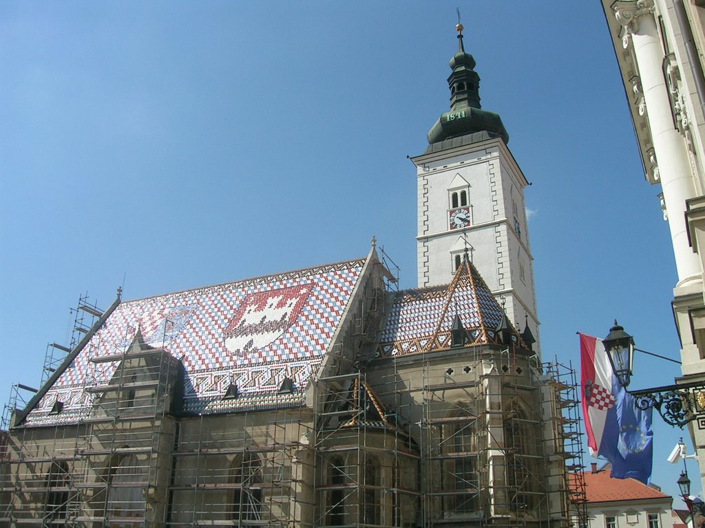 Zagreb: St. Mark's Church by hugh