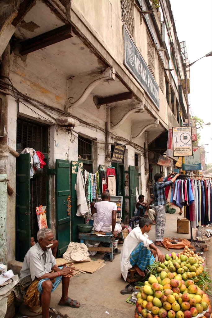 Central Kolkata - Old China Bazaar Street by david.w.omalley