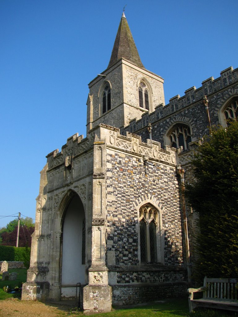 Porch and Tower of Rattlesden Church by wiggyretired