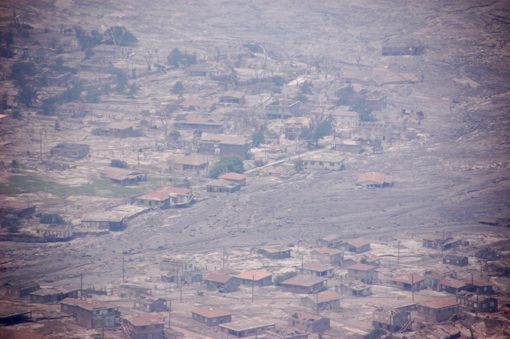 Montserrat: Plymouth from Saint-George's Hill by Yanti & François Beauducel