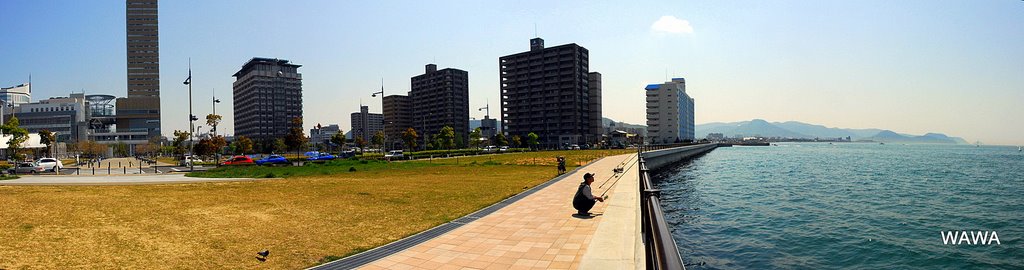 Chikkou, Takamatsu Port （高松築港から五色台） by mandegan