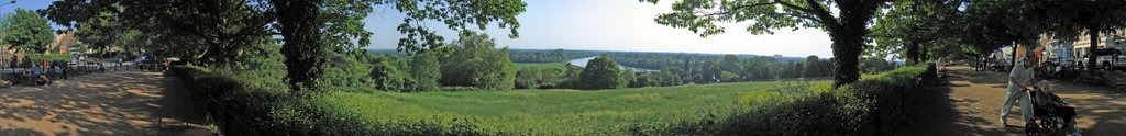 Petersham Terrace Promenade Panorama, Richmond, Surrey, UK by David Ian Wilson