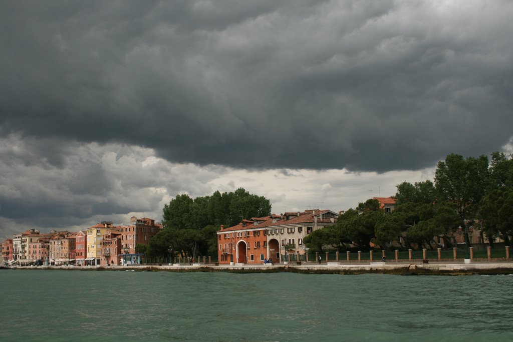 Venice, a storm approaching by Giacomo Rambaldi