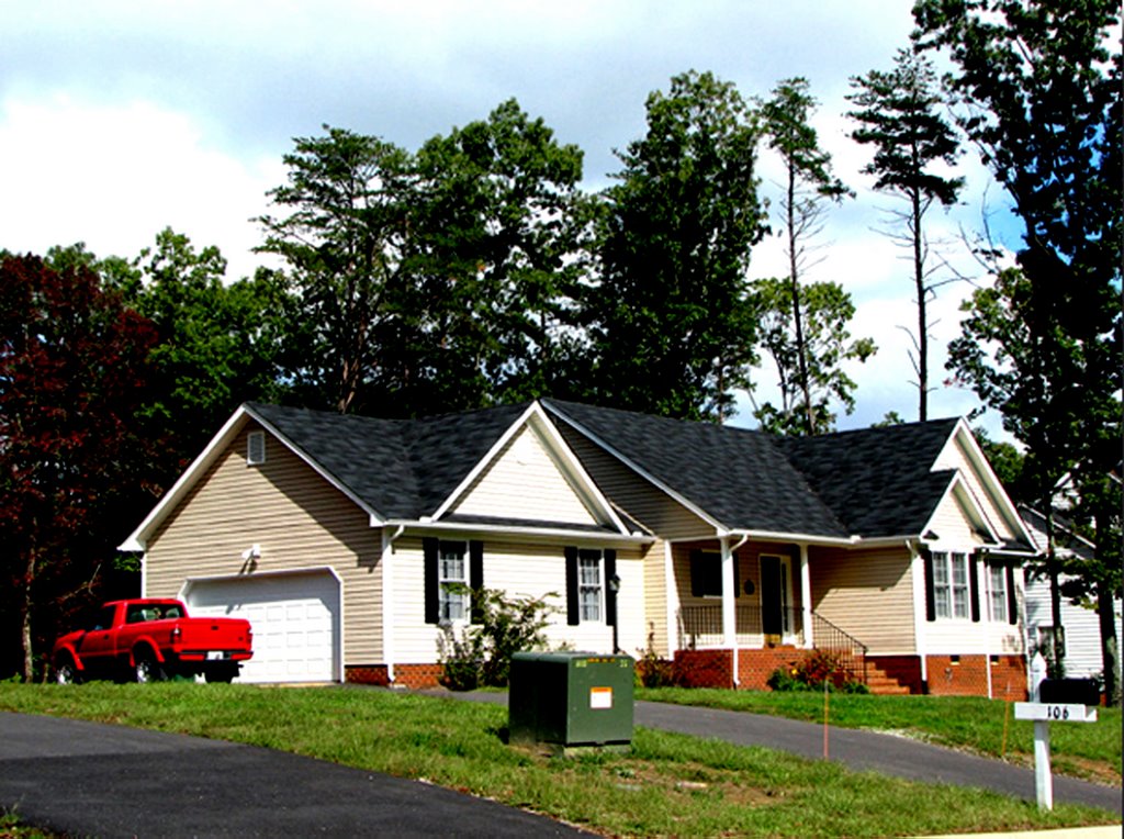 RANCH STYLE HOME IN McCAULEY PARK, AYLETT, KING WILLIAM COUNTY, VIRGINIA - AS SEEN FROM AERIAL MAPS by TEABERRYEAGLE