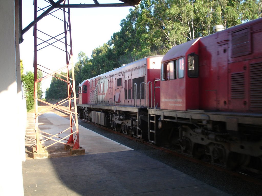 Trem passando pela estação de Glicério by Marcelo Szk