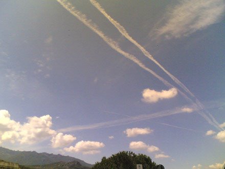 Tempio Pausania, Sardegna, Italia, scie chimiche by www.sciesardegna.it