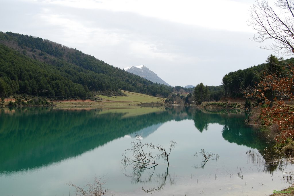 Reflections on Doxa lake...........(by Sylvietsak) by Sylvie Tsak