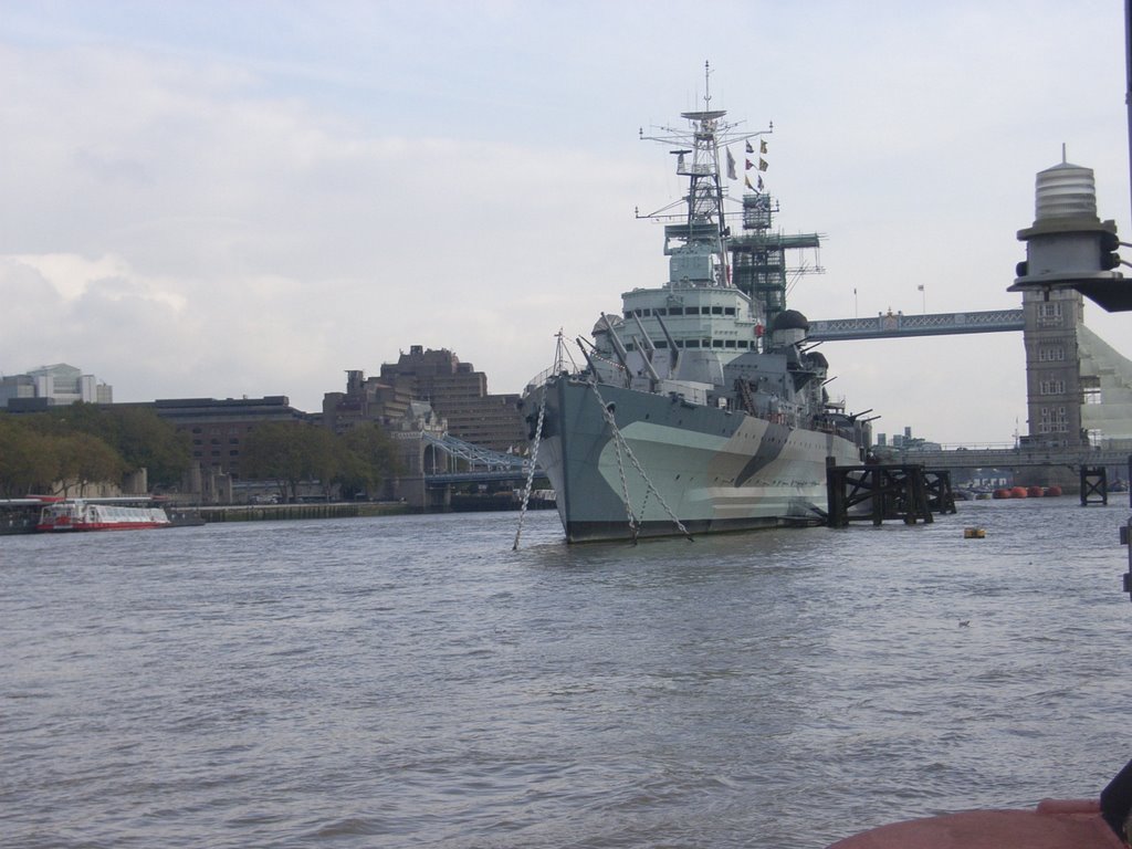 Front of H.M.S Belfast by s.barnwell