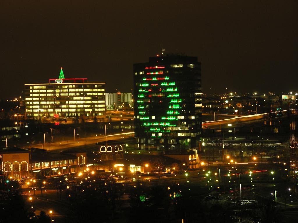 The Darth Vader building at Christmas by kuoh