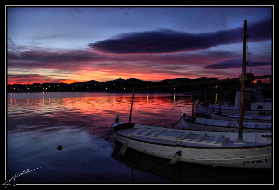 Posta de sol Porto Colom - Buy a print in - http://cafate.blogspot.com/ by © Cafate