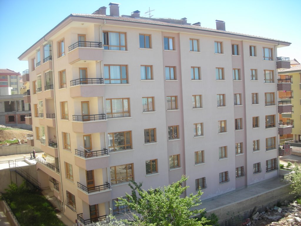 Apartment back side appearance by Yasin TEKİN