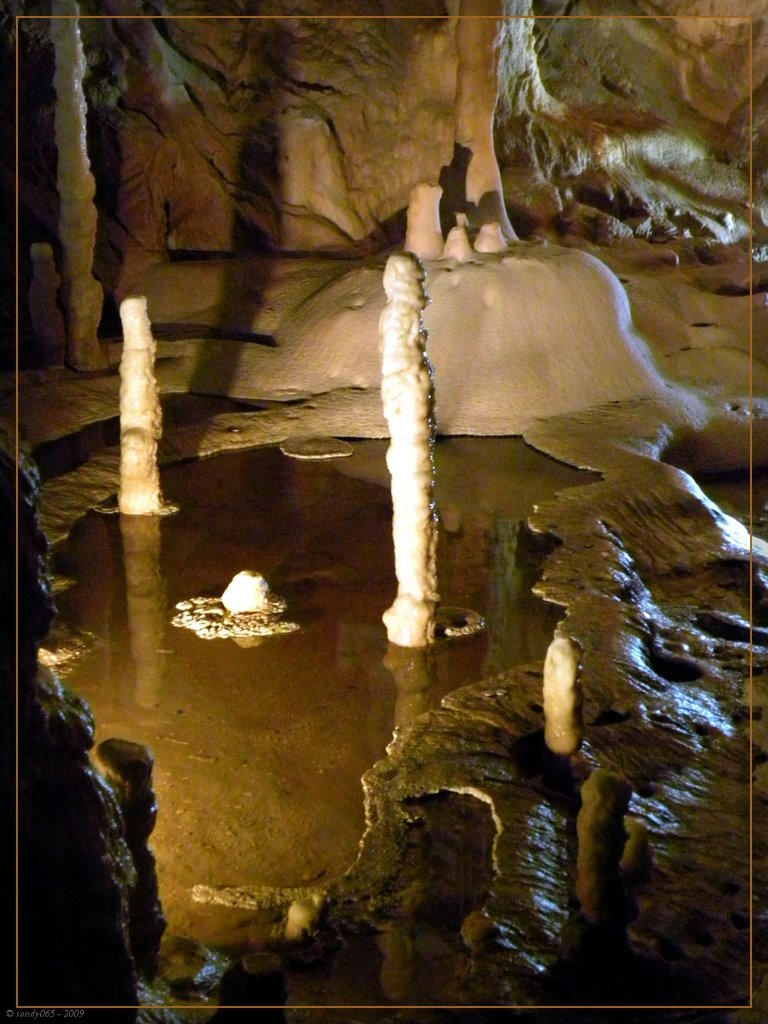 The Cave of the Bears, Romania - Stone lotus pond by Sandy065